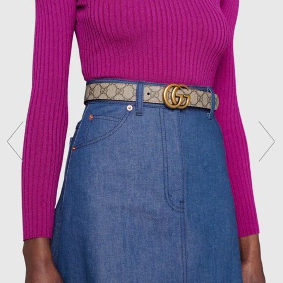 Gucci GG Reversible Belt Size 90 - Picture 1 of 9